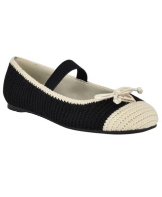 Women's Maysa Crochet Knit Mary Jane Flats