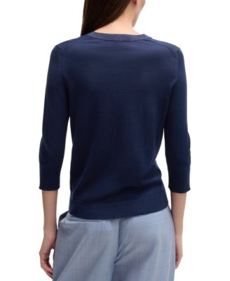 Women's Merino Wool Henley Sweater