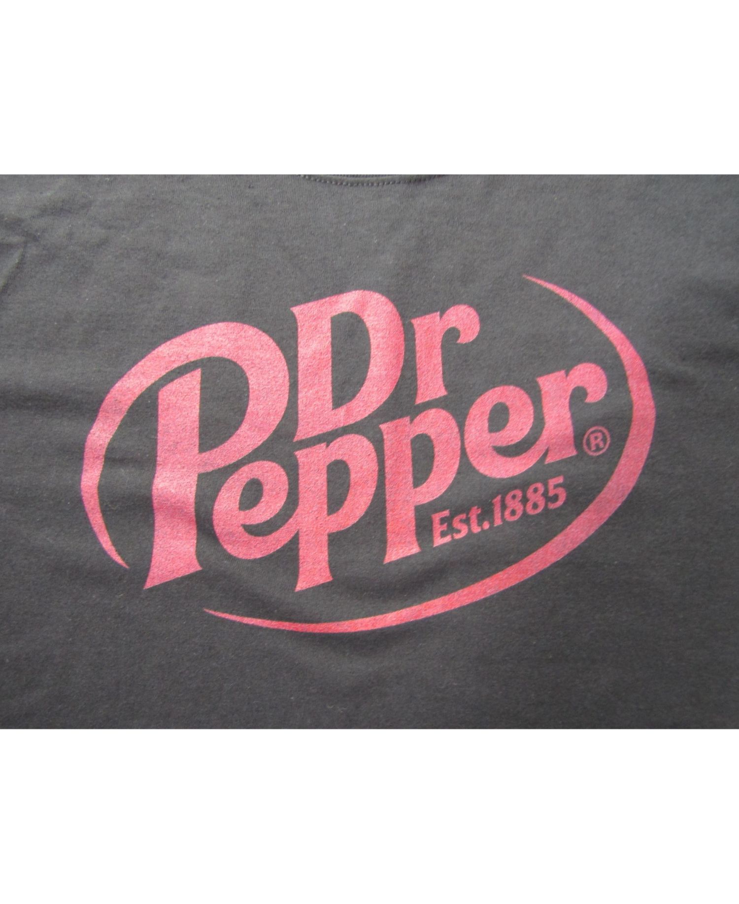 Big & Tall Dr Pepper Est. 1885 Maroon Logo Black Graphic Tee-5XL