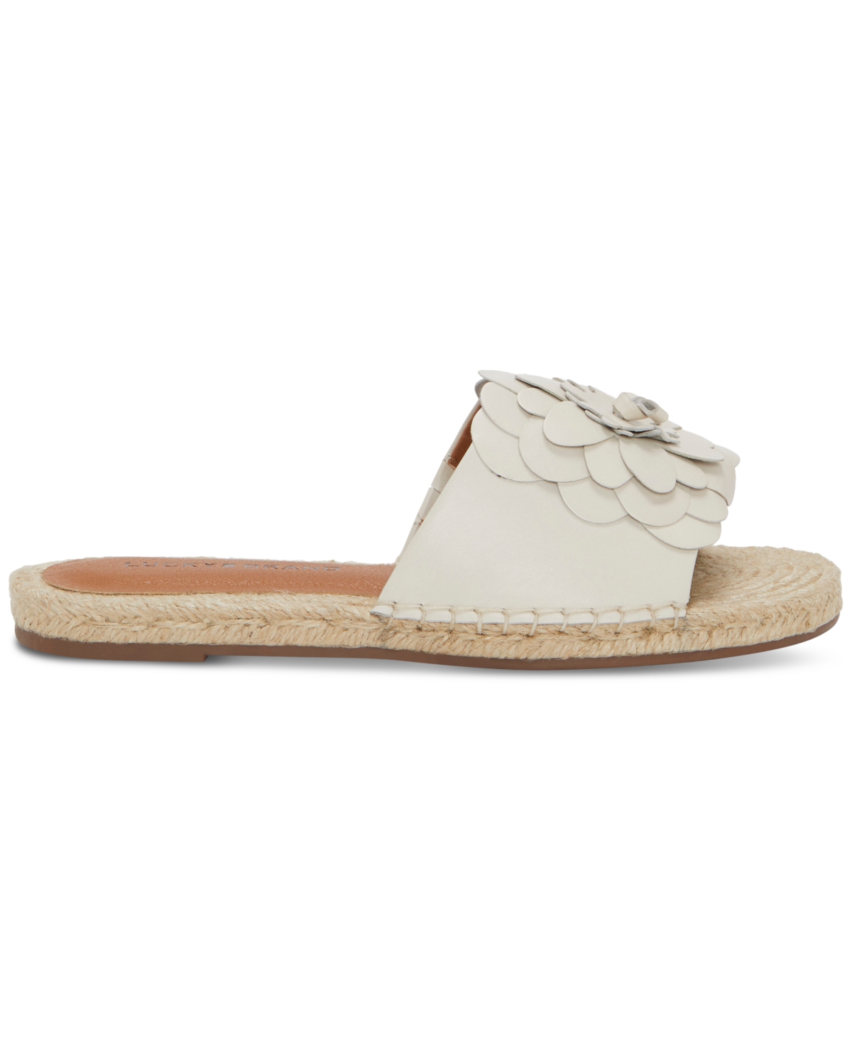 LUCKY BRAND WOMEN'S BIRICHA FLOWER FLAT SANDALS 