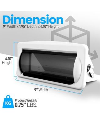 Marine Stereo Radio Shield Cover, White
