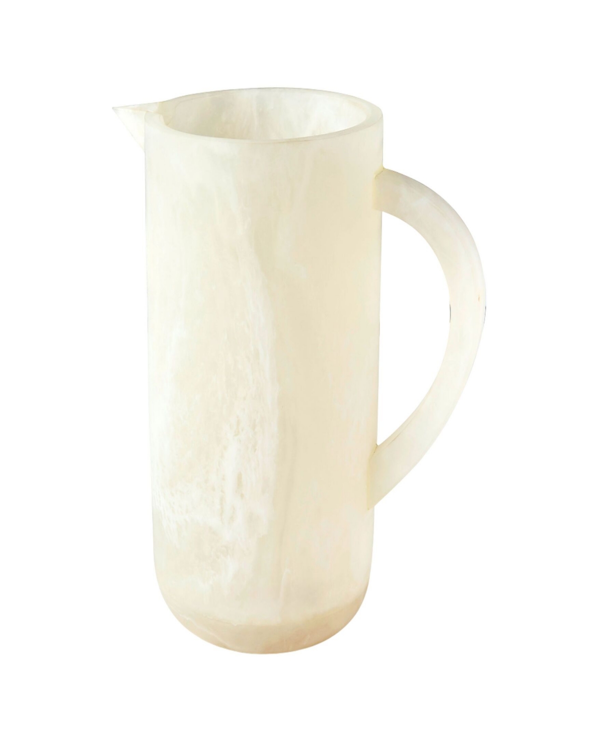 Godinger Lucente Resin Matte Beverage Pitcher In White