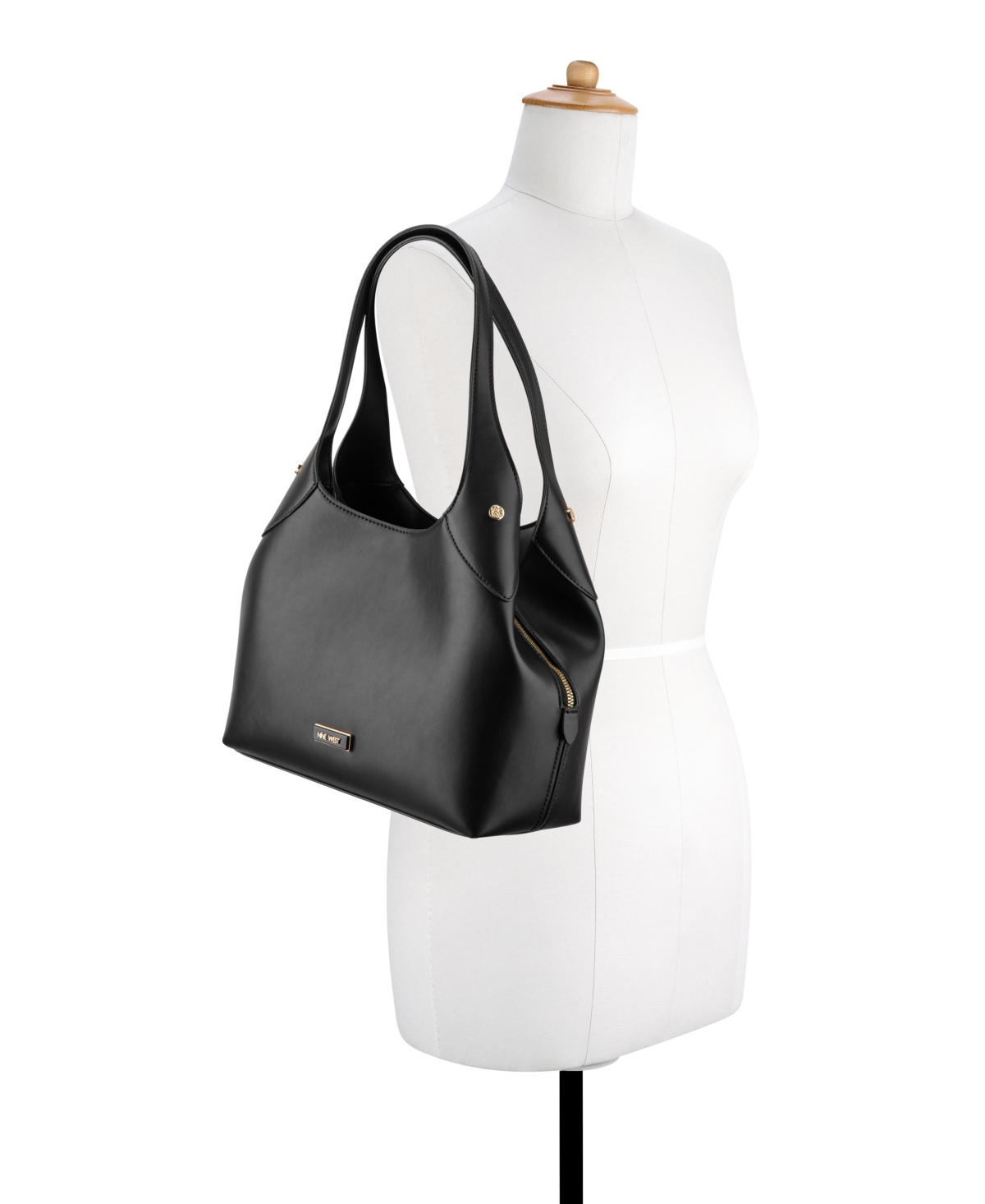 Nine West Eamon Large Shoulder Bag In Black