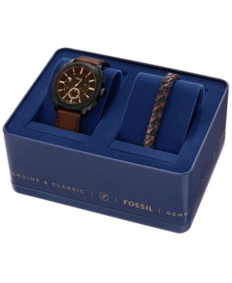 Men's Machine Chronograph Black Stainless-Steel Bracelet Watch, 44mm