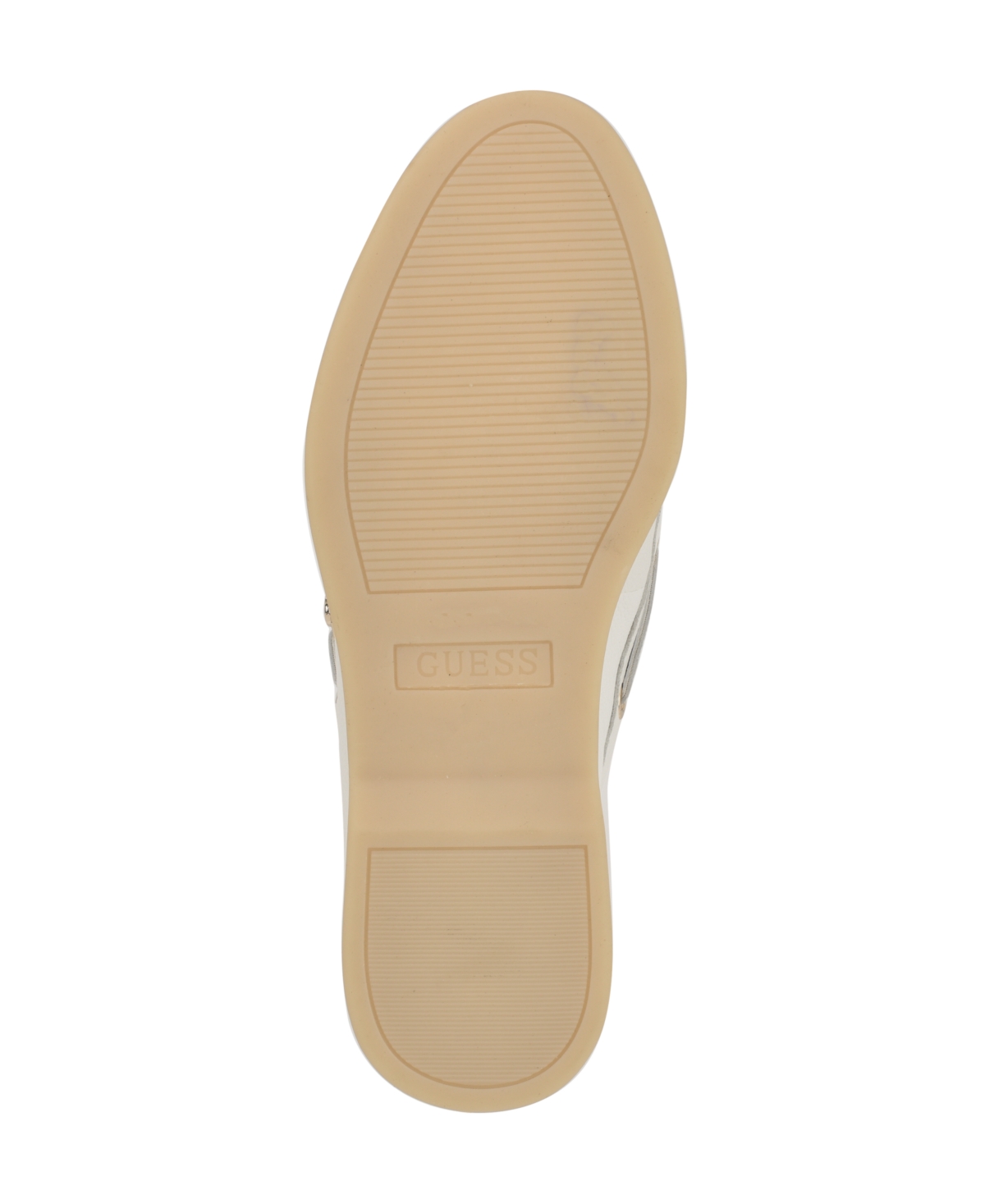 Guess Yomaya Loafer In White Leather