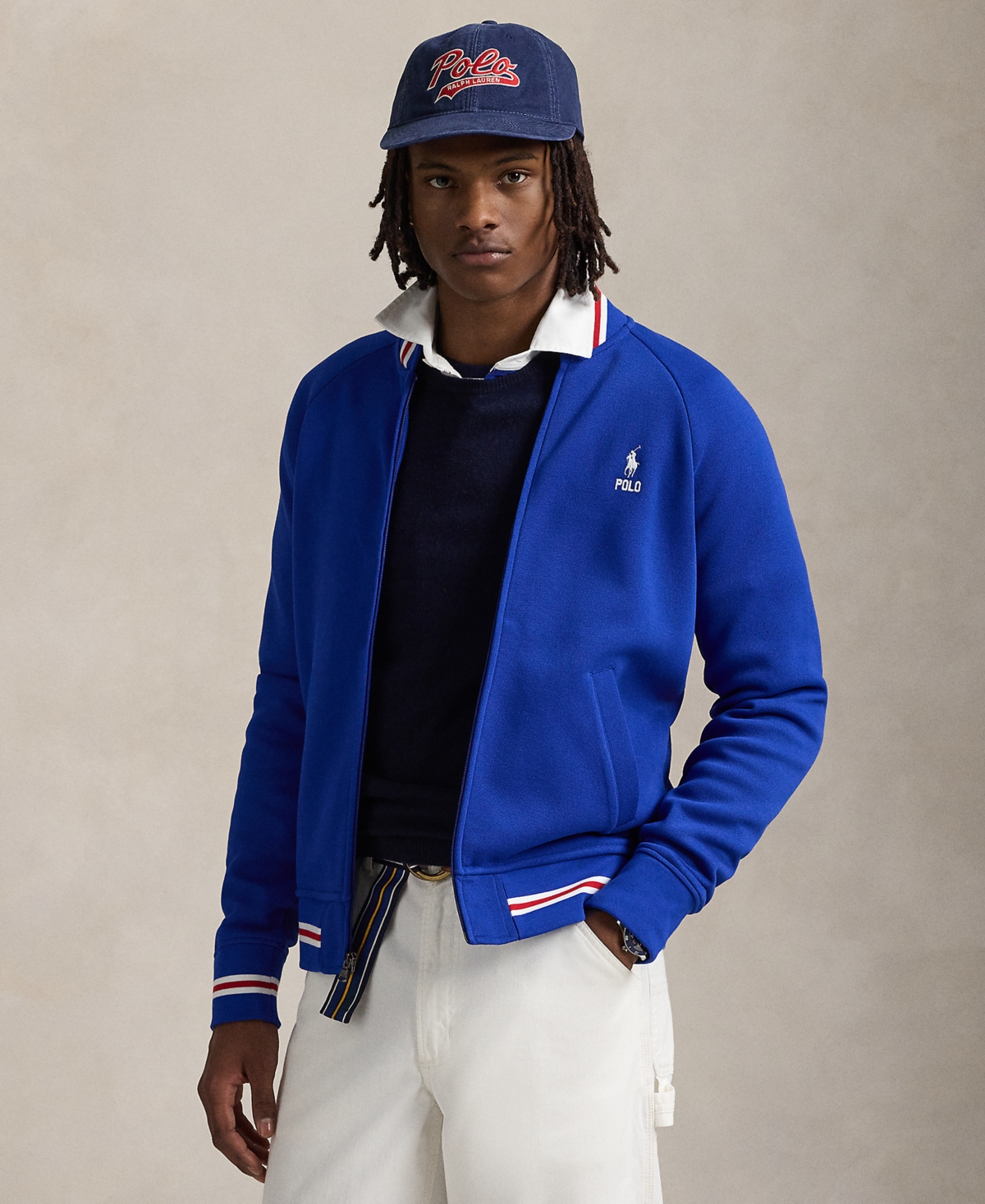 Men's Double-Knit Bomber Jacket - Sapphire Star Multi