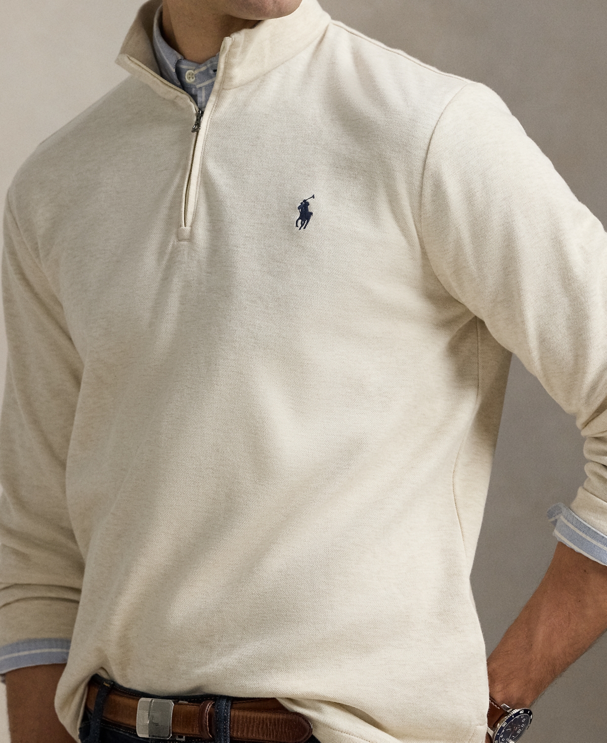 Polo Ralph Lauren Men's Cotton-Blend Jacquard Pullover