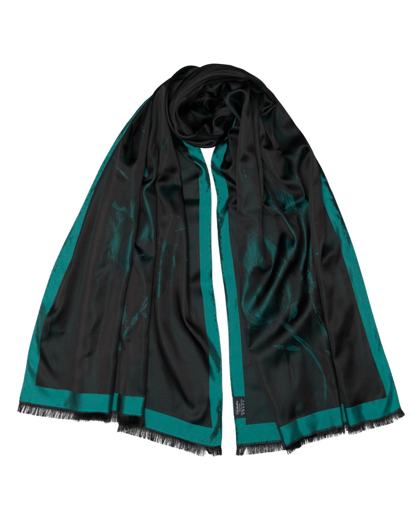 Женский шарф Elizabetta Fortuna - Silk Scarf/Shawl for Women, цвет: Изумрудный зелёный — фото 6