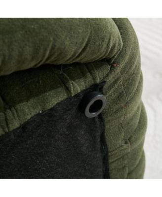 Chenille Fabric Modern Knot Design Ottoman, Comfortable Footstool for Living Room and Bedroom-The Pop Home