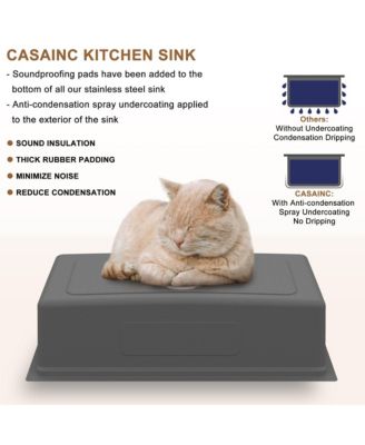 31inch L x 19inch W Undermount Kitchen Sink with Accessories