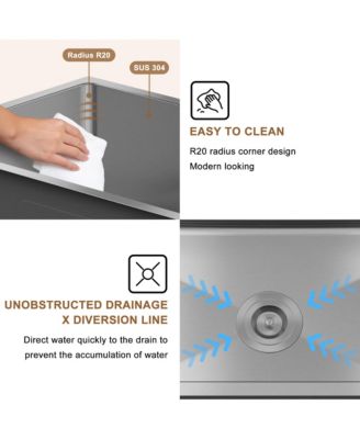 31inch L Kitchen Sink with Accessories