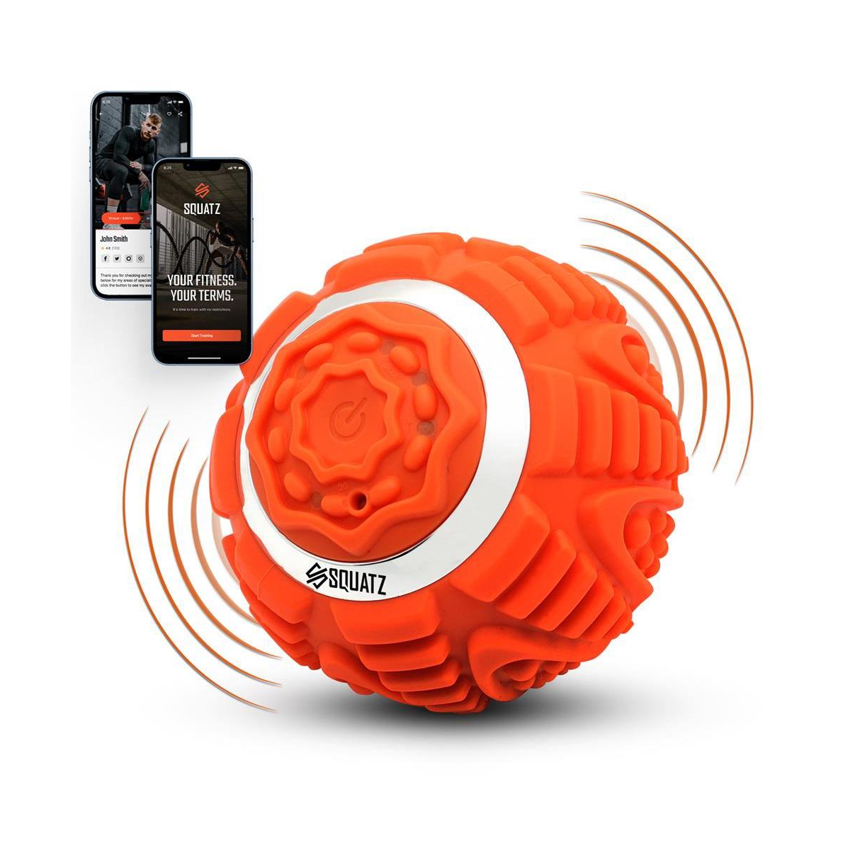Wireless Vibrating Massage Ball, Deep Tissue Therapy - Orange