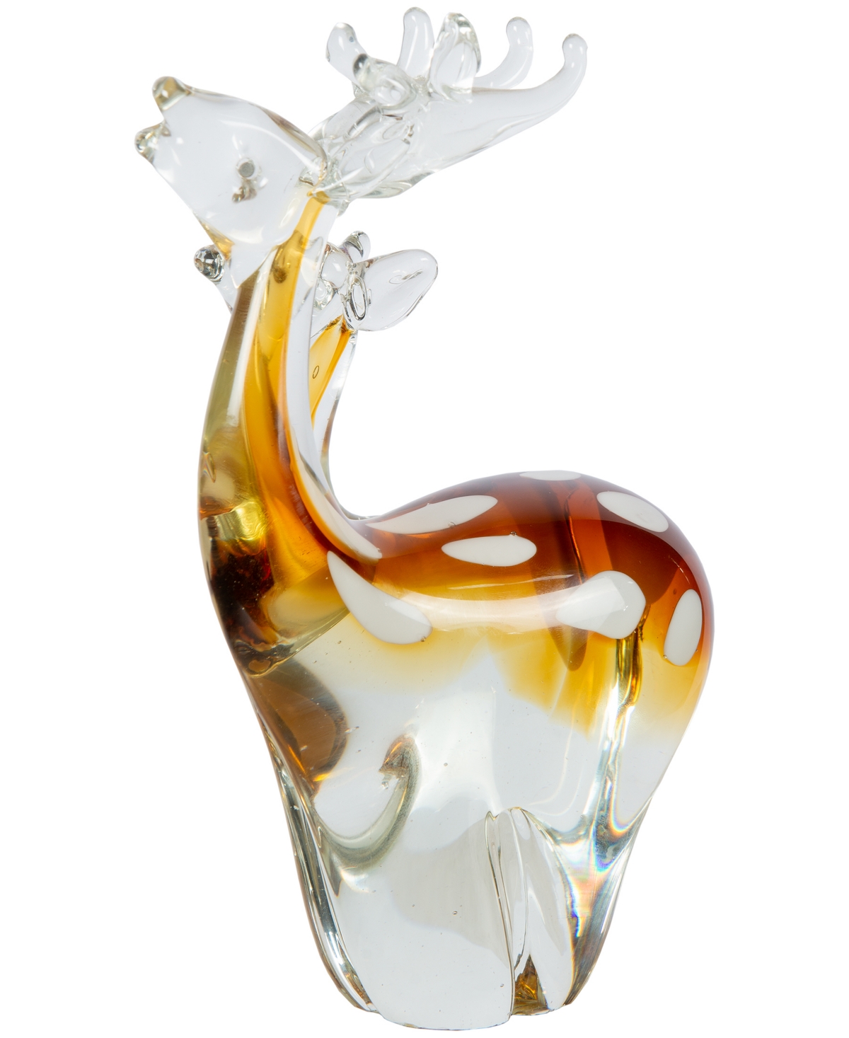Dale Tiffany 10.25" Arroyo Deer Art Glass Figurine In Brown
