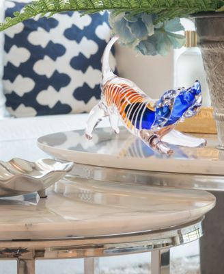 8" Joey Dog Art Glass Figurine