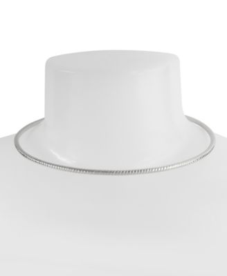 Textured Round Wire Collar Necklace