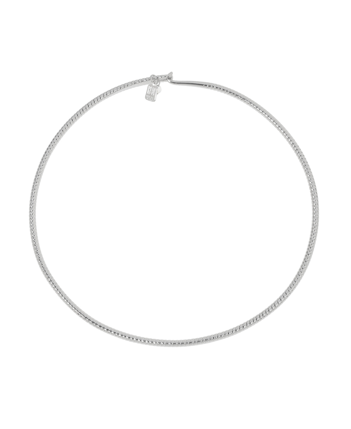 Textured Round Wire Collar Necklace - Gold