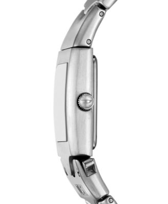 Men's Closer Quartz Three-Hand Silver Stainless Steel Watch, 22mm