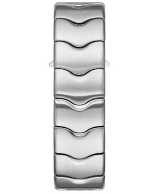 Men's Closer Quartz Three-Hand Silver Stainless Steel Watch, 22mm