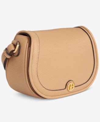Pebble Small Saddle Crossbody, Exclusively at Macy's