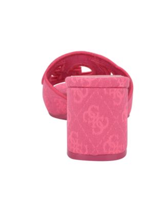 Galsee Quattro-G Cutout Block Heel Slide Sandals