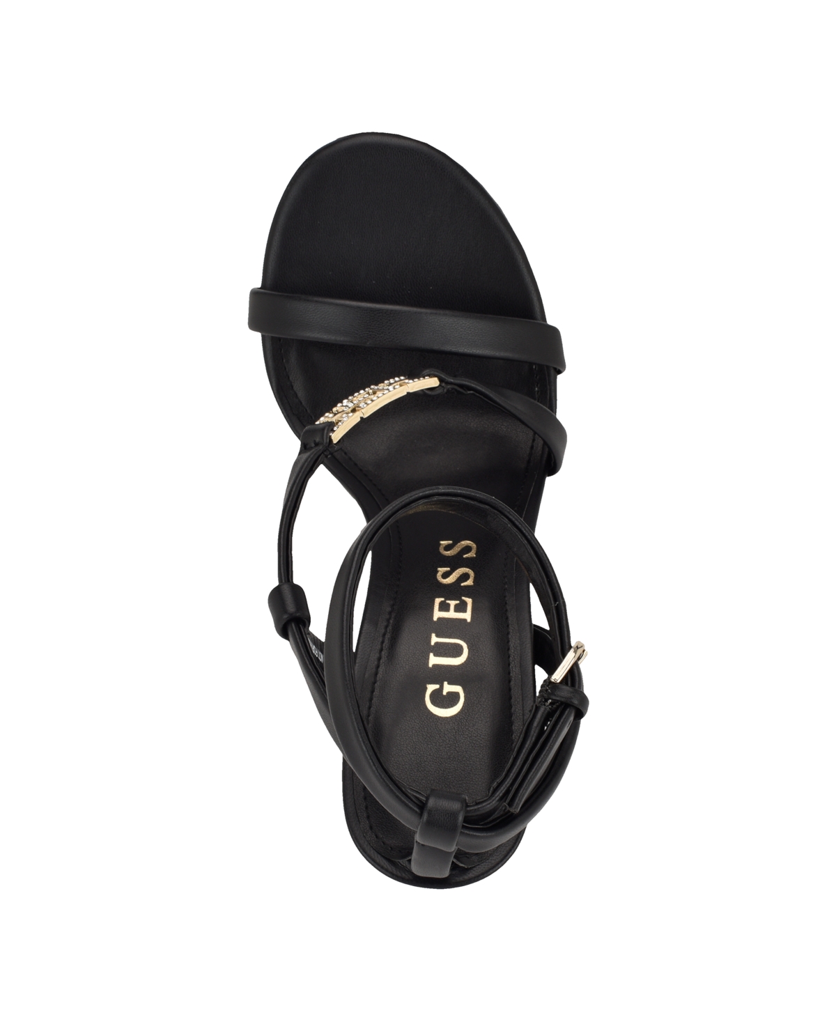 Guess Lucier 2 Strappy Platform Sandal In Black