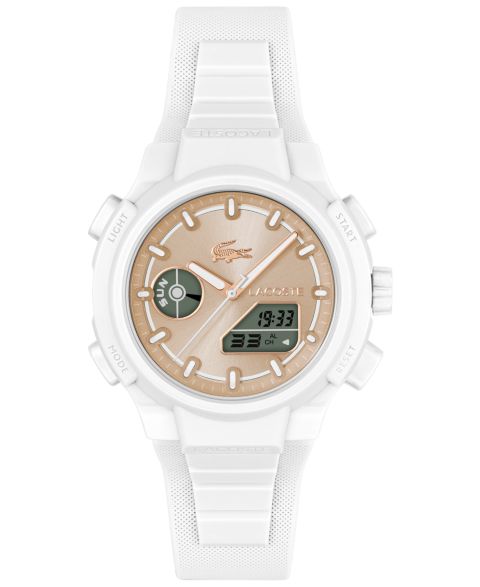 Женские часы Lacoste LC33 White Silicone Strap Watch, 40mm
