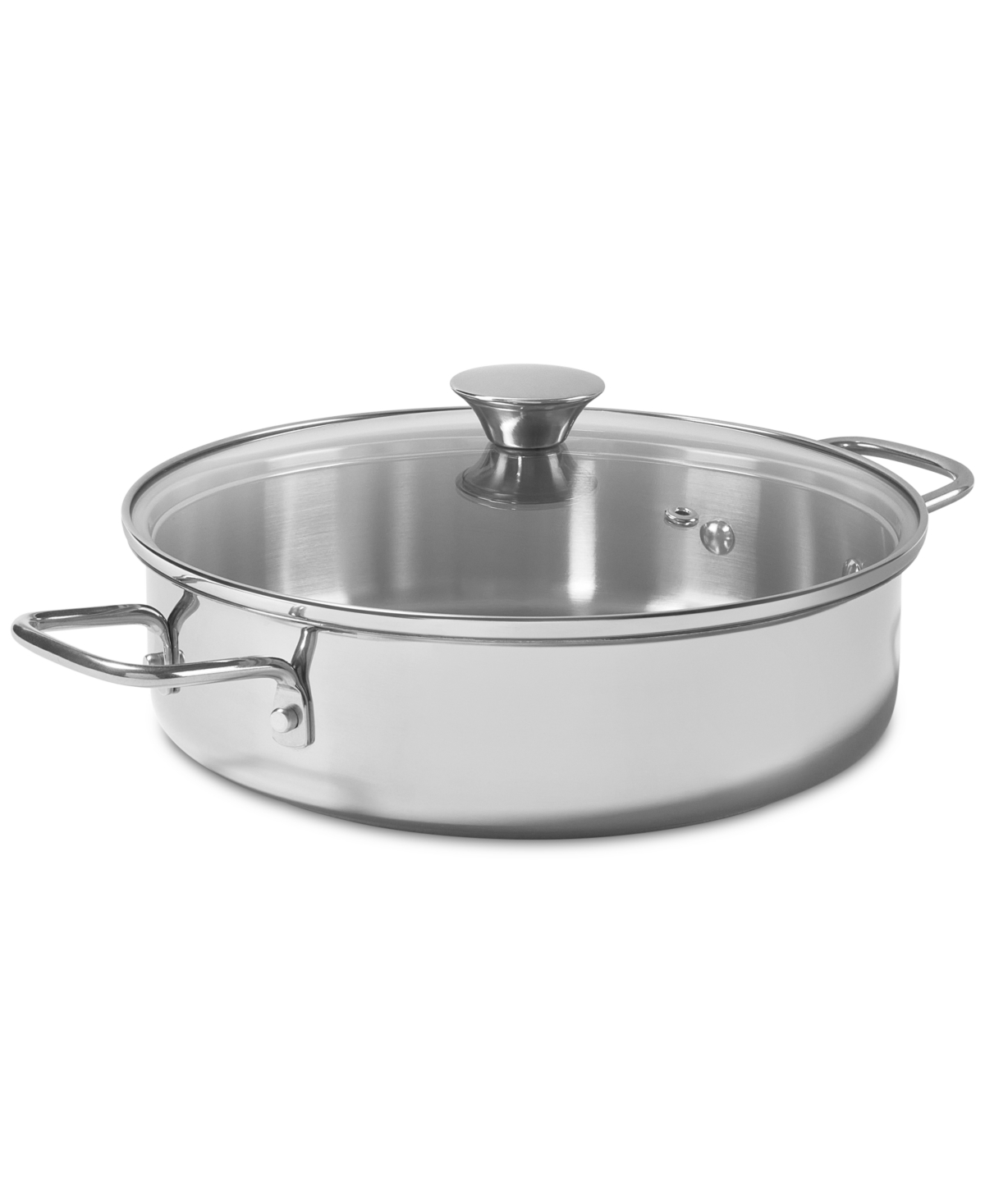 Arch Studio Stainless Steel 3-qt. Everyday Pan And Lid In Silver