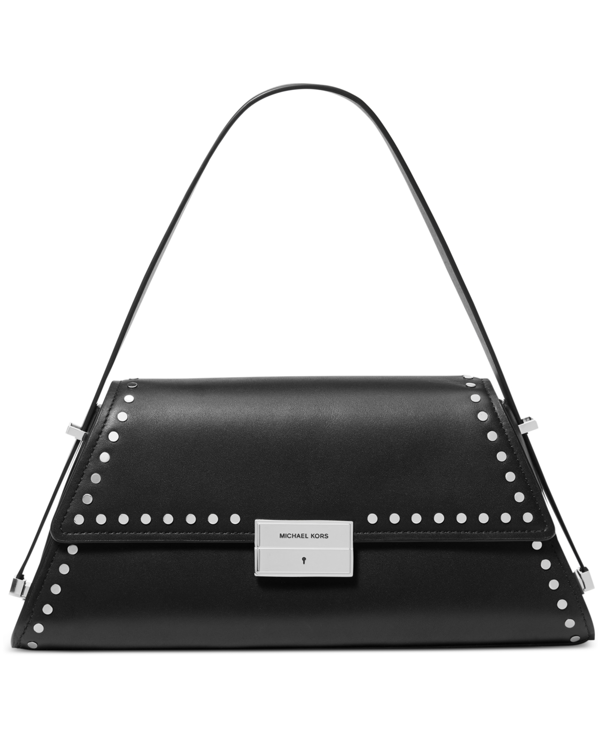 Michael Kors Michael  Ludlow Small Leather Convertible Shoulder Bag In Black