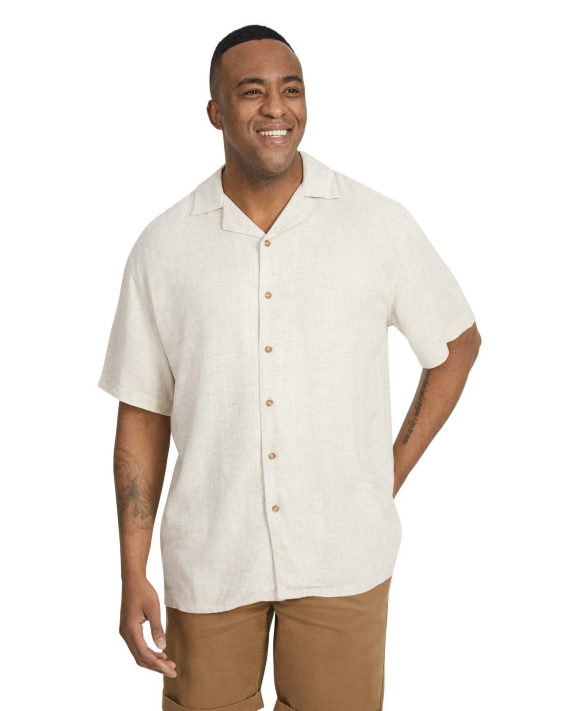 Big & Tall Bondi Relaxed Fit Shirt - Sand