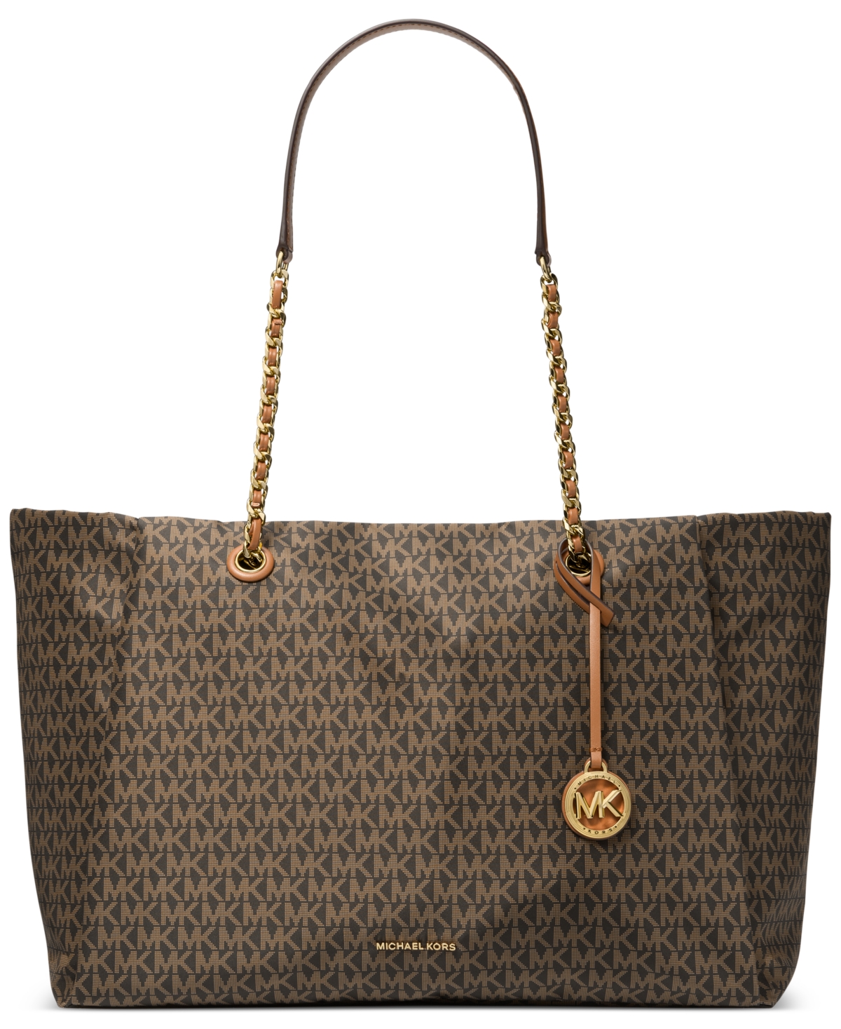 Michael Kors Michael  Georgia Extra-large Top Zip Tote In Brown,acorn
