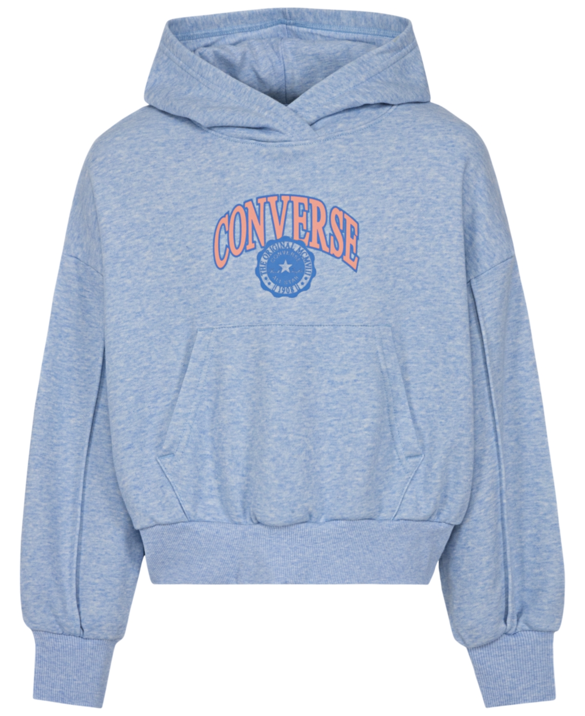 CONVERSE BIG GIRLS VARSITY PINTUCK HOODIE 