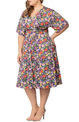 Plus Size Gia A-Line Midi Dress with Pockets
