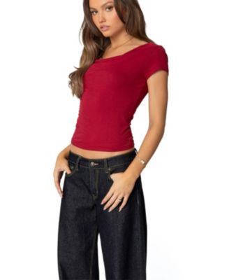 Womens Javi Cowl Neck Top