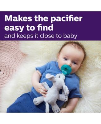 Soothie Snuggle, 0m+ Elephant + Soothie Green 4 Pack