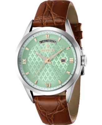 Women's 44259 Vintage Quartz 3 Hand Light Green Dial Watch