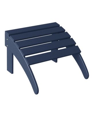 5-Piece Adirondack Chair with Folding Ottoman and Table Set