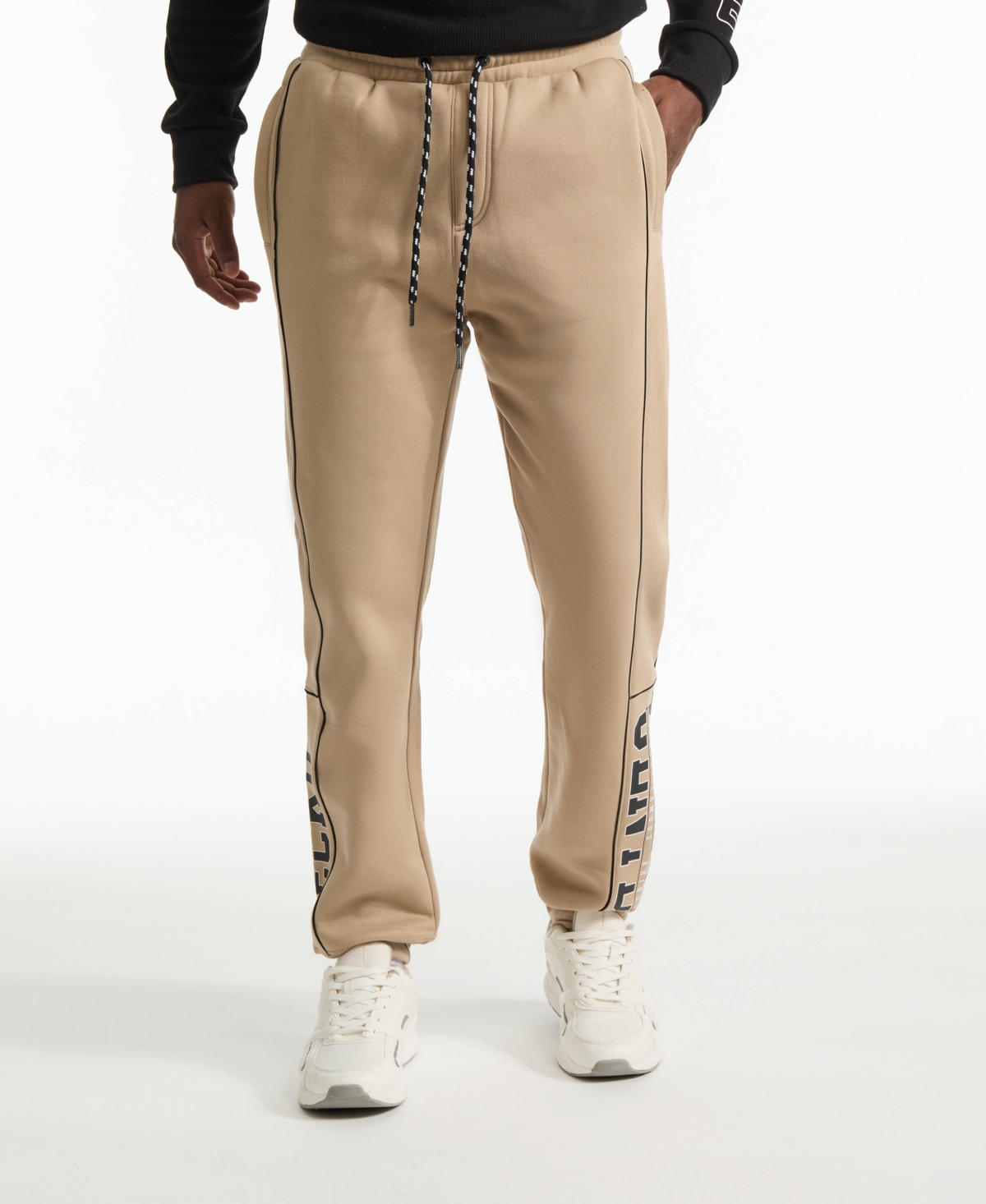 Ecko Unltd Men's Fence Line Knit Jogger In Taupe