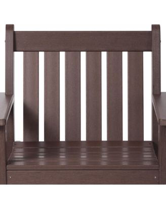 5-Piece HDPE Outdoor Patio Chair and Round Table Dining Set