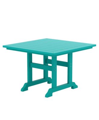 5-Piece HDPE Outdoor Patio Chair and Square Table Dining Set