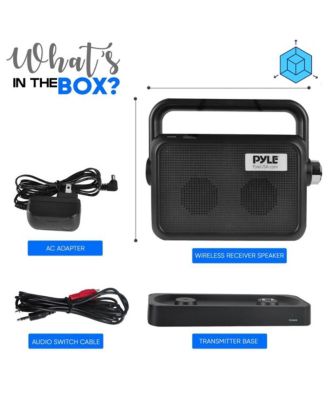 Wireless TV Speaker with Transmitter and Rechargeable Battery