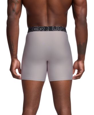 Men's 3-Pack Performance Tech Solid 6" Boxer Briefs