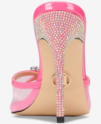 Women's Shena Luxurious Slip-on High-Heel Pointed Toe Mule Dress Sandals