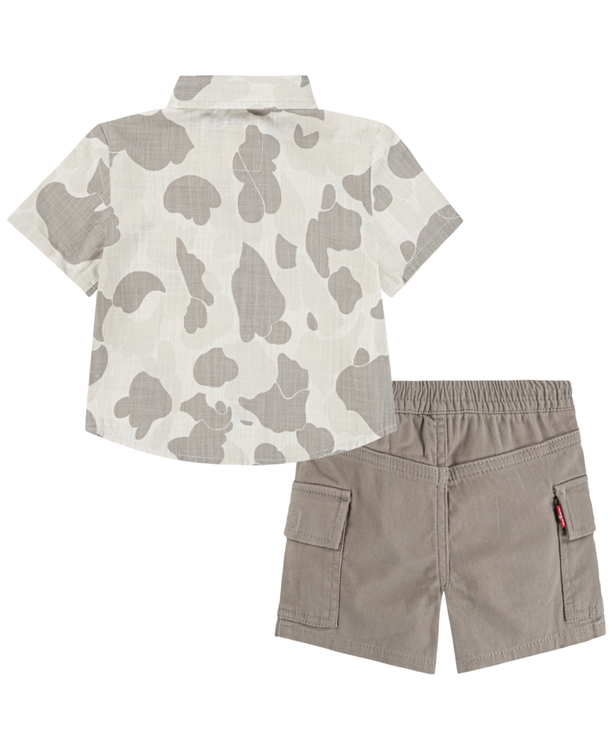 LEVI'S LITTLE BOYS 2-PIECE WOVEN SHIRT AND CARGO SHORTS 
