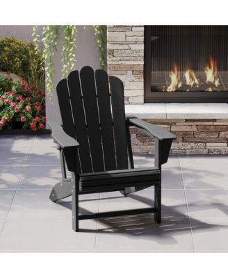 Outdoor Patio HDPE Adirondack Chair With Cup Holder
