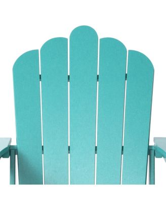 Outdoor Patio HDPE Adirondack Chair With Cup Holder