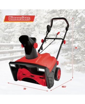 180° Rotatable Chute 20 Inch 120V 15Amp Electric Snow Thrower