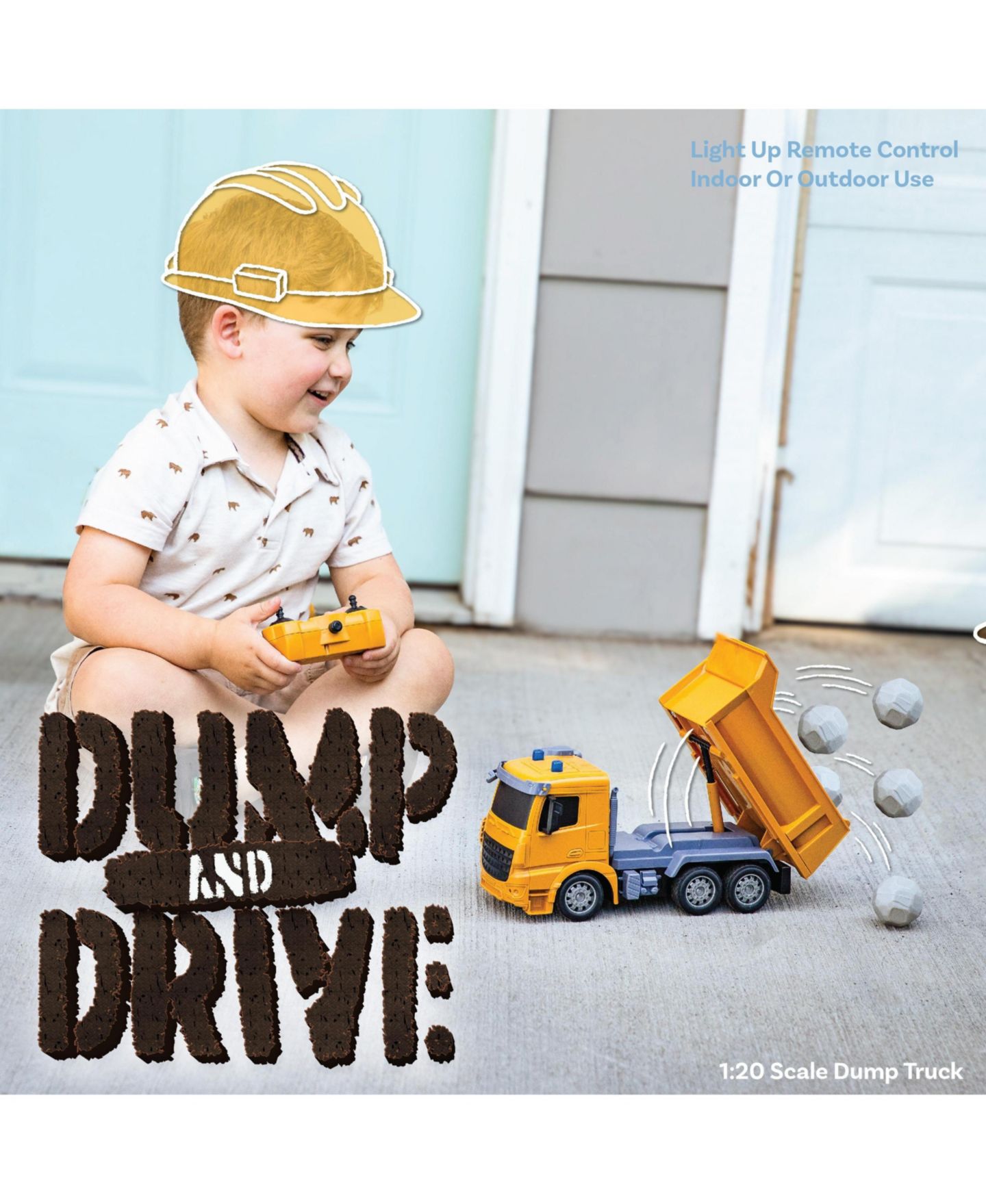 Детская игрушка Sunnydaze Decor Dump and Drive Remote Control Dump Truck - 1:20 Scale — фото 6
