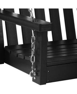 Outdoor Patio HDPE Hanging Front Porch Swing Bench