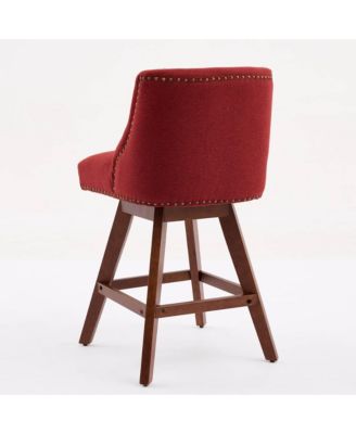 Set of 2 Swivel Counter Height Stools