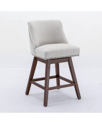 Set of 2 Swivel Counter Height Stools